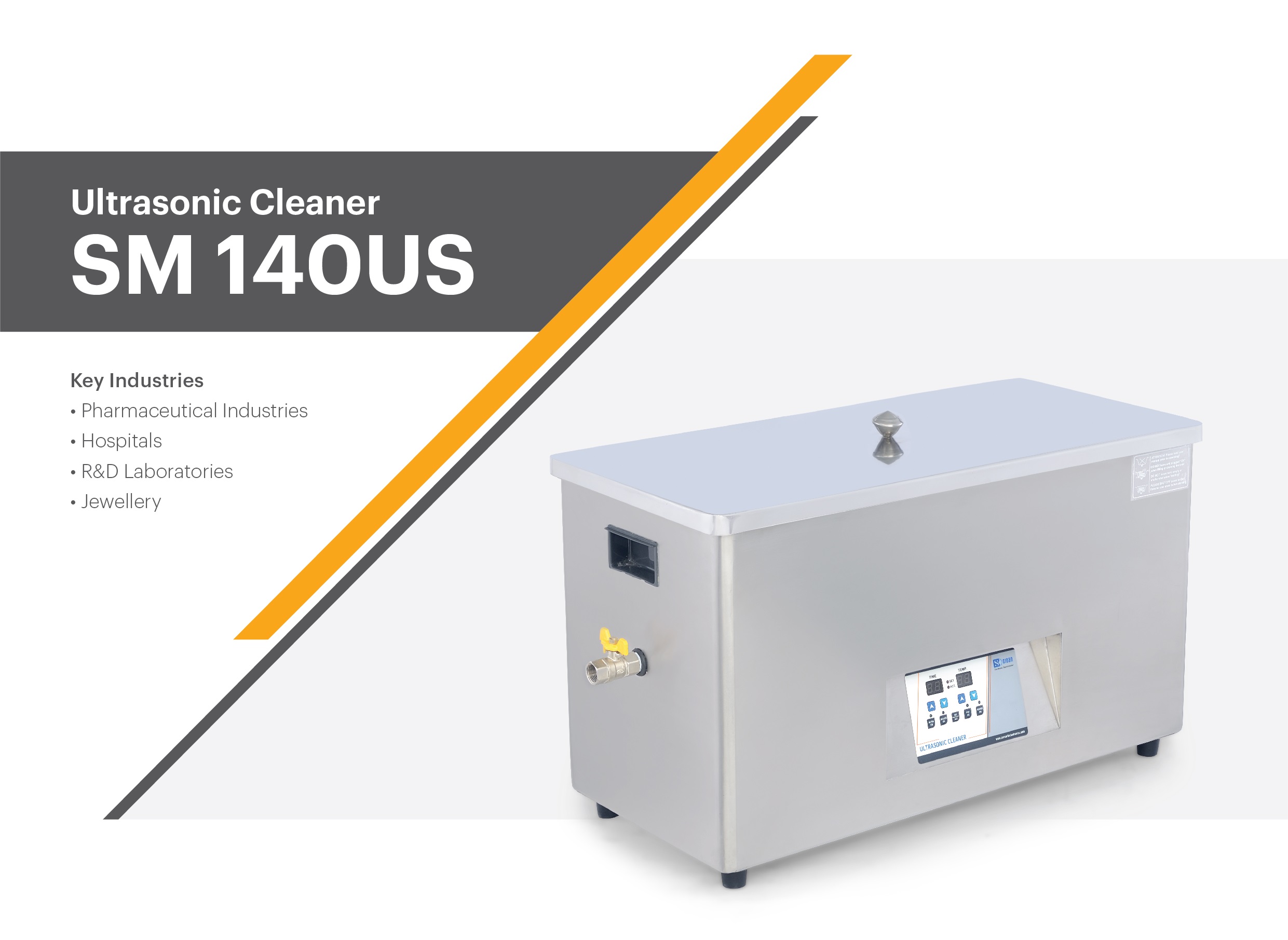 Ultrasonic cleaner, SM 140US - Image 1