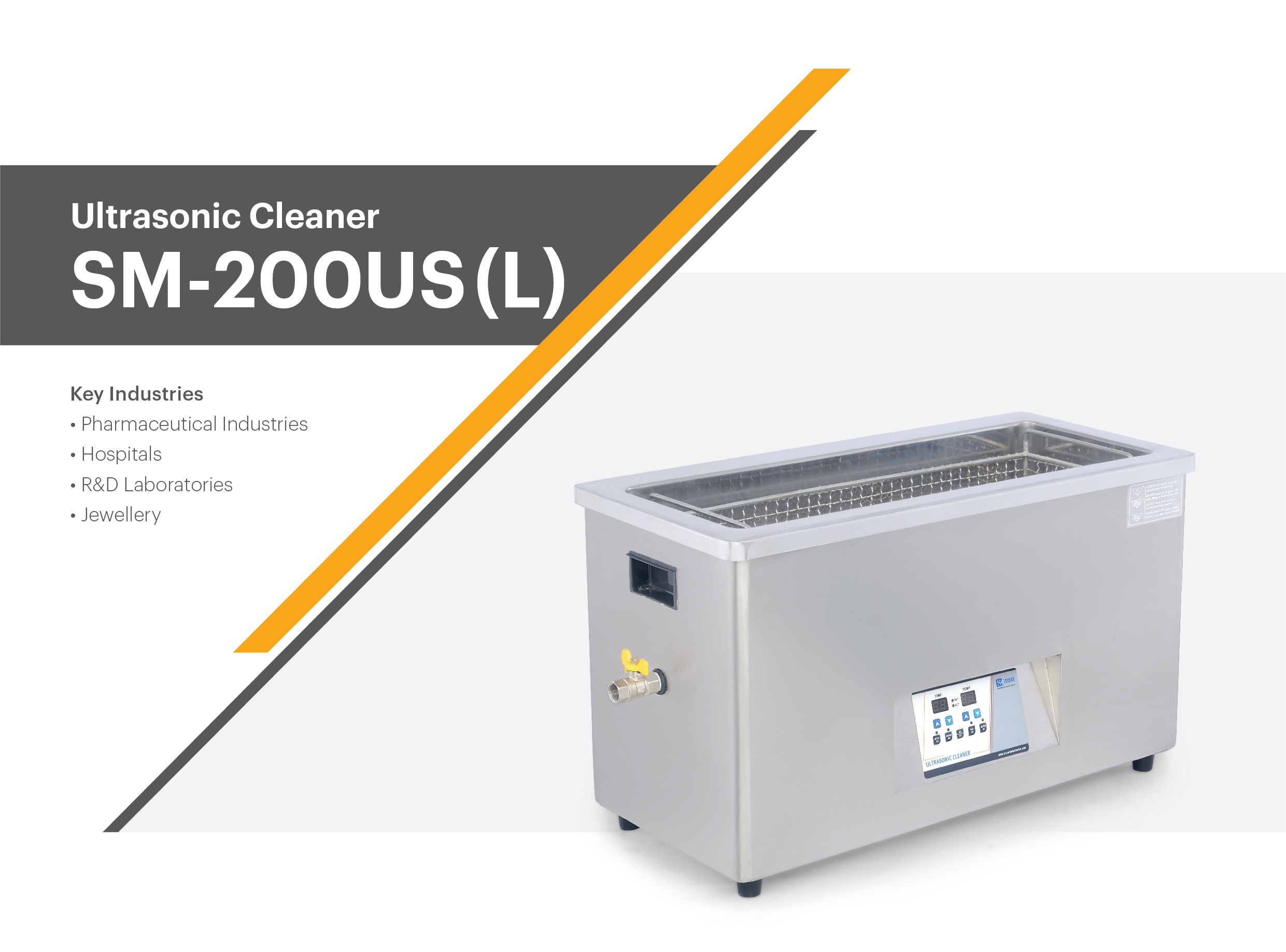 Ultrasonic cleaner, SM 200US(L) - Image 1