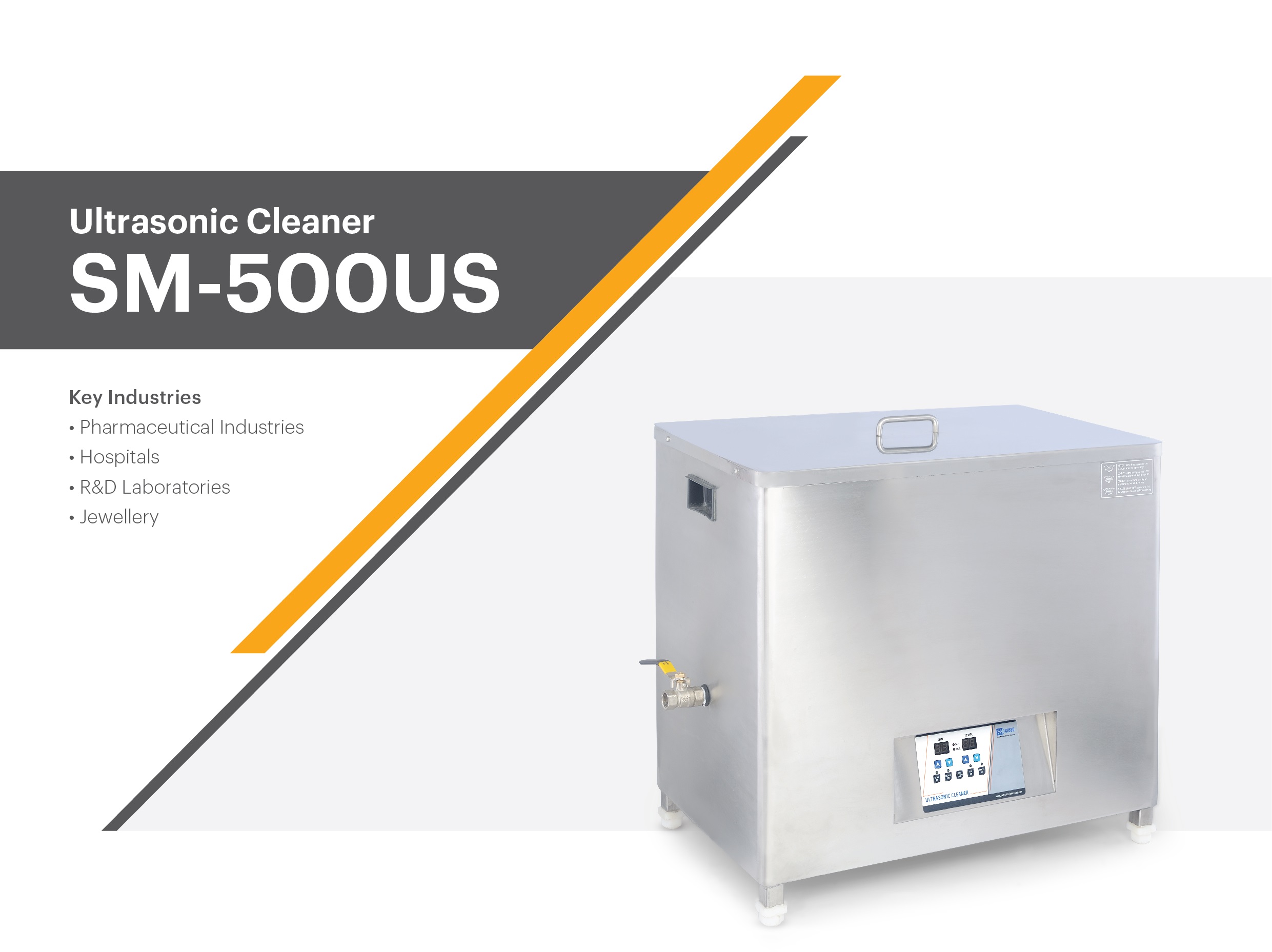Ultrasonic cleaner, SM 500US - Image 1