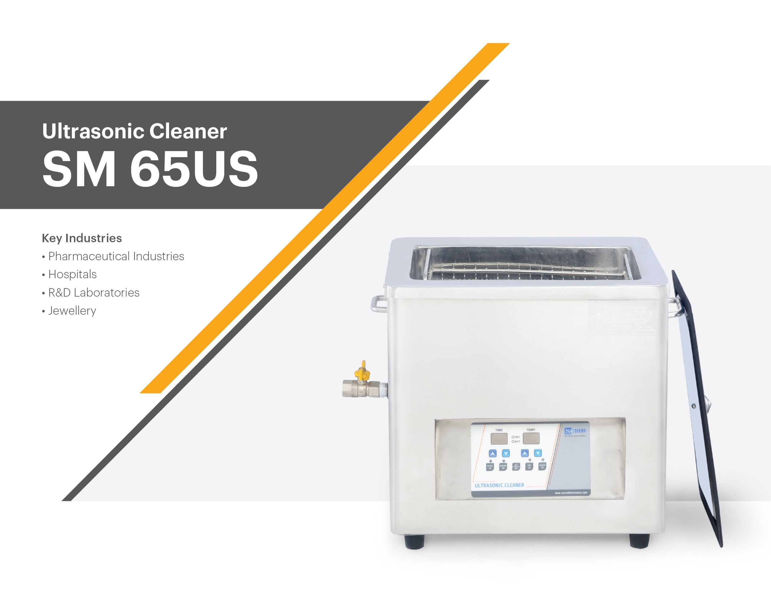 Ultrasonic cleaner, SM 65US - Image 1